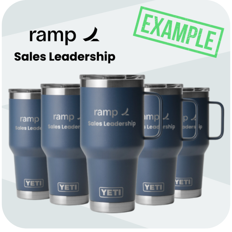 Get your sales leadership team Company Branded YETI Mugs!